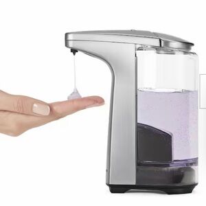 simplehuman Touch Free Automatic Soap /sanitizer Dispenser 8oz white / black
